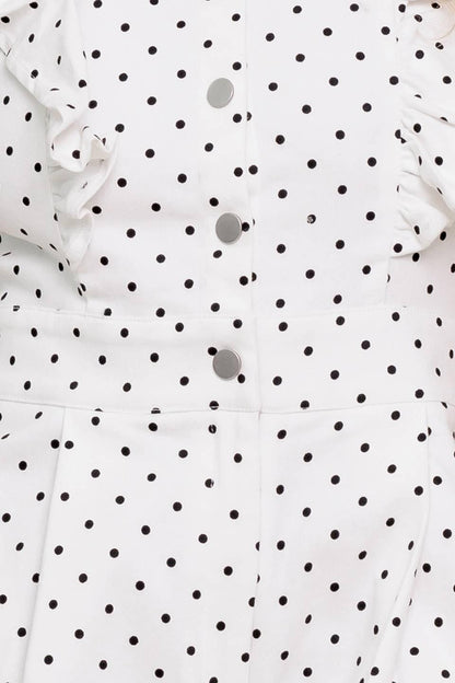 SUNNY MOOD WOVEN ROMPER