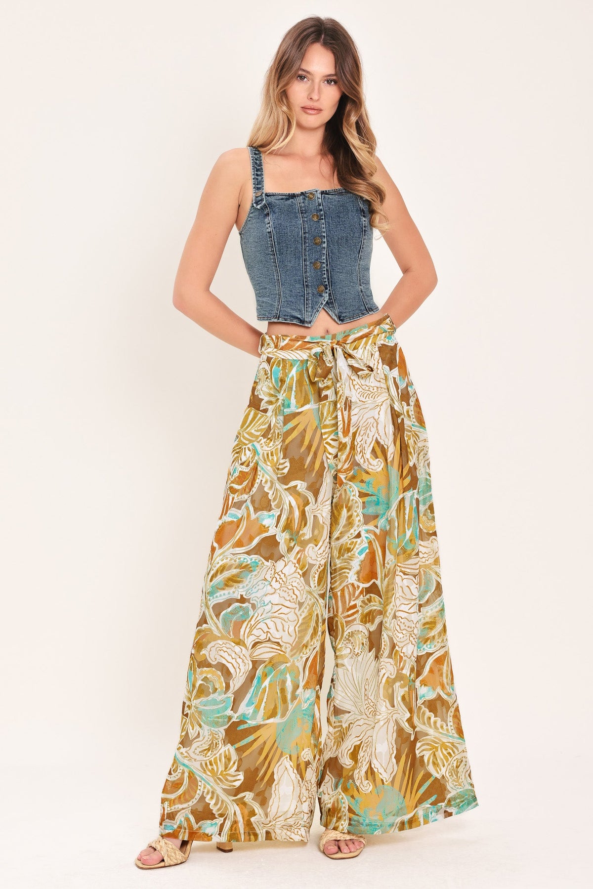 GOLDEN SHORES FLOW WOVEN PANTS