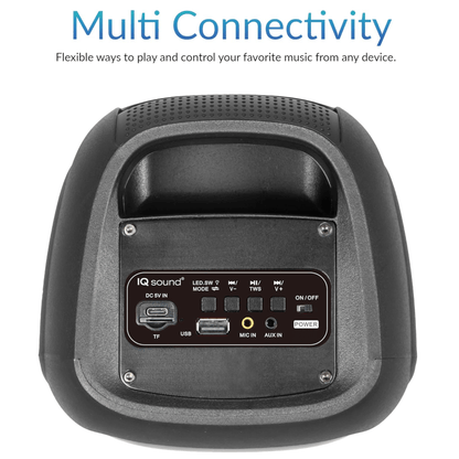 IQ Sound 2x4-Inch High Efficiency Bluetooth Speaker System