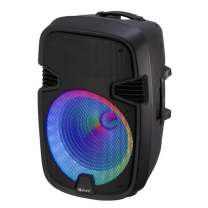 IQ Sound 15" Portable Bluetooth Speaker with True Wireless Stereo & Mic