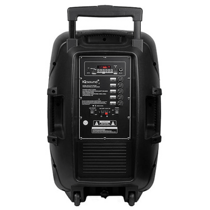 IQ Sound 15" Portable Bluetooth Speaker with True Wireless Stereo & Mic