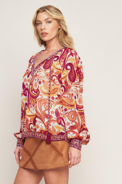 NEVER WANNA LEAVE WOVEN TOP
