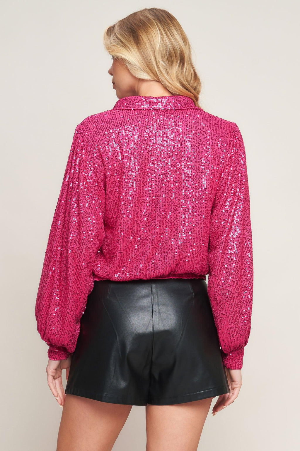 FREEDOM CALLS SEQUIN TOP