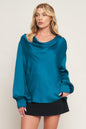 GARDEN SENSATION SATIN TOP
