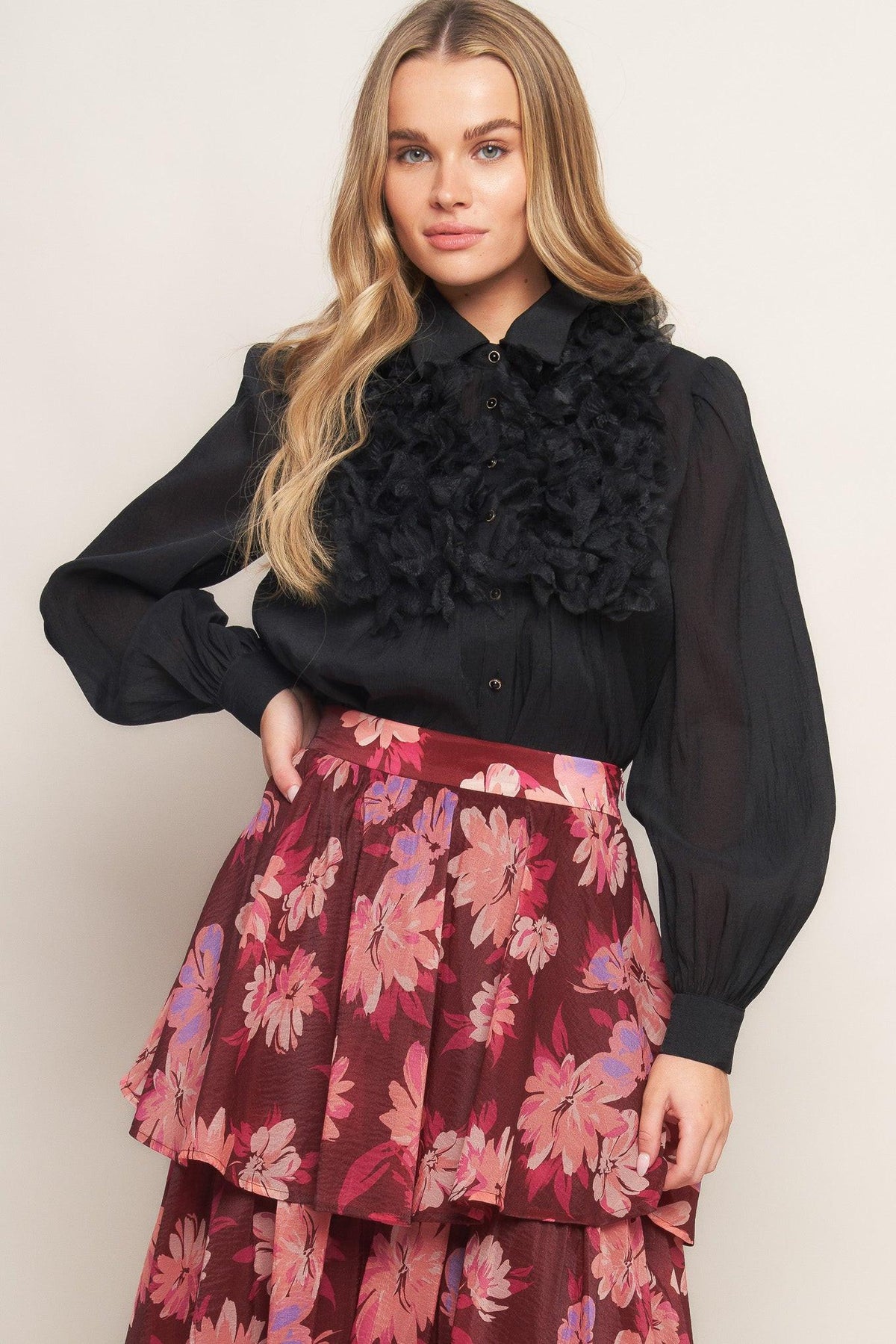 HAZY DAYS WOVEN TOP