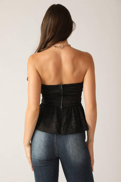 ELEGANT ESSENCE WOVEN TOP