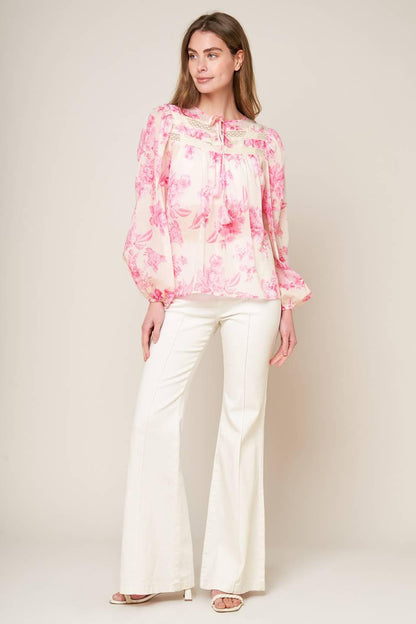 LAGOON DAYDREAMS WOVEN TOP