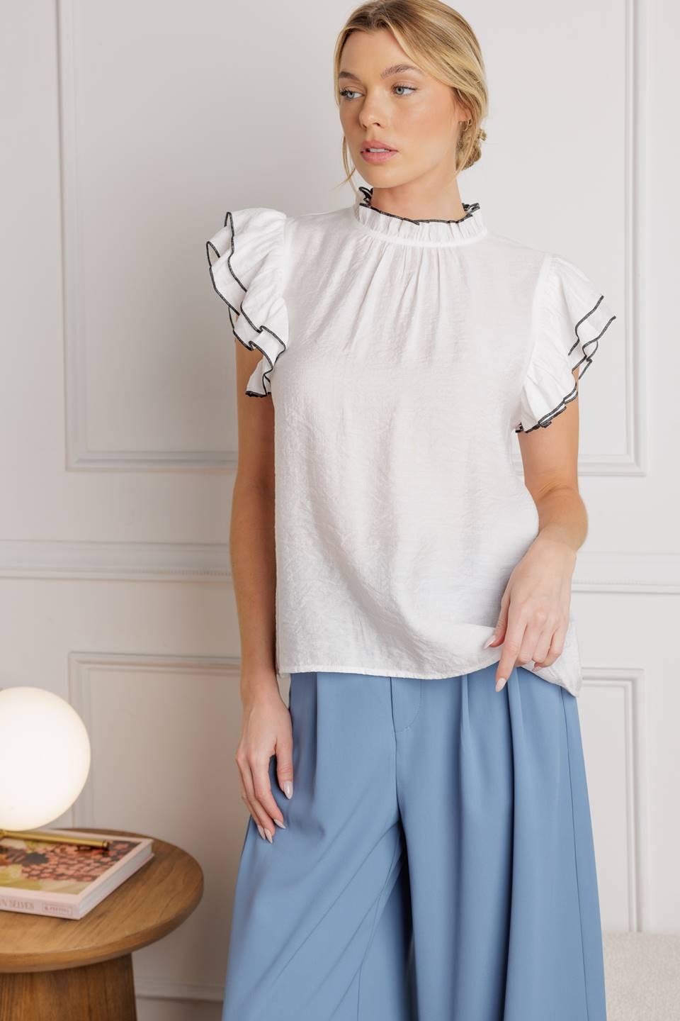 PUSH THE LIMIT WOVEN TOP