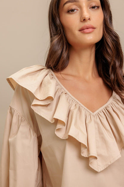 COUTURE CODE WOVEN TOP