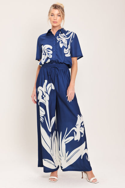 COASTAL BLOOM WOVEN TOP
