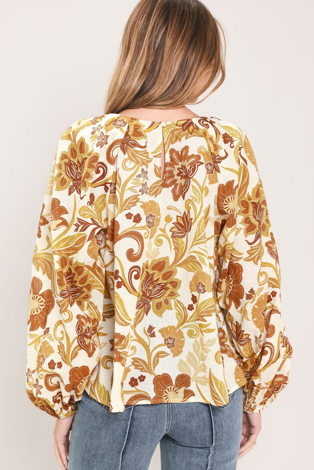 MARIGOLD VINE FABLE WOVEN TOP