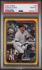 Graded 2024 Topps Aaron Judge #99 Gold Foil Baseball Card PSA 10 Gem Mint
