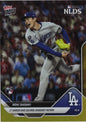2025 Topps Now Roki Sasaki #823 Gold Foil /50 Los Angeles Dodgers Rookie RC Baseball Card