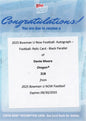 2025 Topps Bowman U Now Dante Moore #21B Football Auto Relic Black /10 Redemption Oregon Ducks Rookie RC Football Card