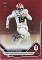 2025 Topps Bowman U Now Fernando Mendoza #52B Red Auto /5 Indiana Hoosiers Rookie RC Football Card