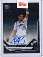 2025 Topps Now Ace Bailey #9A Black Foil Auto /10 Utah Jazz Rookie RC Basketball Card