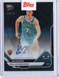 2025 Topps Now Kon Knueppel #10A Black Foil Auto /10 Charlotte Hornets Rookie RC Basketball Card