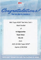 2025 Topps Now VJ Edgecombe #174 Black Net Relic /10 Redemption Philadelphia 76ers Rookie RC Basketball Card