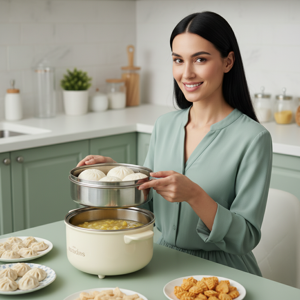 Multi-Cooker | Mini Electric Hot Pot & Steamer for Fast Household Meals