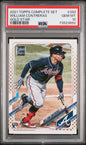 Graded 2021 Topps Complete Set William Contreras #390 Gold Star Rookie RC Baseball Card PSA 10 Gem Mint