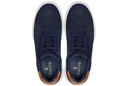 CALTO - J1582  - 2.6 Inches Taller (Navy) - Lightweight Casual Walkers