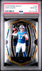 Graded 2018 Panini Select Josh Allen #139 Premier Level Jersey Rookie RC Football Card PSA 10 Gem Mint