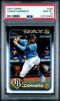 Graded 2024 Topps Junior Caminero #628 Rookie RC Baseball Card PSA 10 Gem Mint