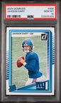 Graded 2025 Panini Donruss Jaxson Dart #400 Rookie RC Football Card PSA 10 Gem Mint