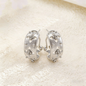 Vintage Enamel Flower Petal Ear Cuffs