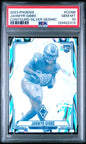 Graded 2023 Panini Phoenix Jahmyr Gibbs #CON8 Contours Silver Seismic Rookie RC Football Card PSA 10 Gem Mint