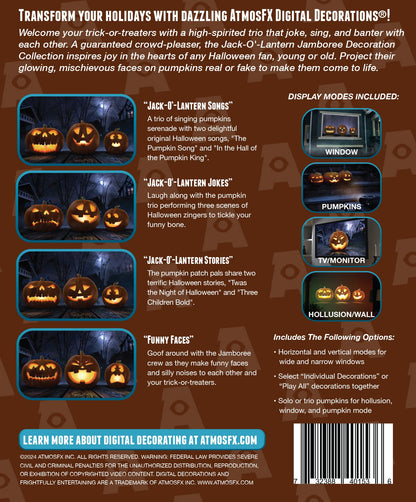 AtmosFX Jack-O-Lantern Jamboree Halloween Digital Decoration on USB