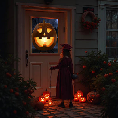 HoliScapes® USB Projector Kit - Jack-O-Lantern Jamboree + Projector + 48" x 72" Projection Screen