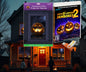 AtmosFX Halloween Digital Decoration USB - Jack-O-Lantern Jamboree 2 + 48" x 72" Projection Screen
