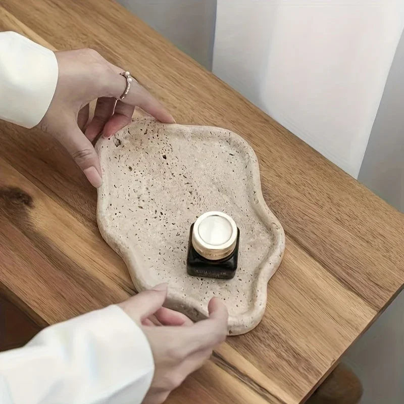 Jewelry Tray - 2-Layer Marble Cloud