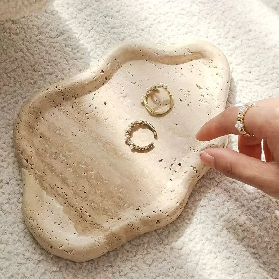 Jewelry Tray - 2-Layer Marble Cloud