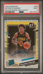 Graded 2023 Panini Donruss Rated Rookie Signature Choice Keyonte George #286 Auto Rookie RC Basketball Card PSA 9 Mint