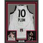 Framed Autographed/Signed Kelsey Plum 35x39 "1st Pick" Las Vegas White Basketball Jersey JSA COA