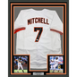 Framed Autographed/Signed Kevin Mitchell "89 MVP" 35x39 San Francisco White Baseball Jersey Beckett BAS COA