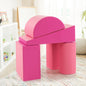 5-Piece Kids Climb and Crawl Activity Playset-Pink