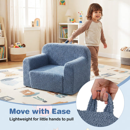 Kids Couch Portable Toddler Sofa with Anti-slip Base