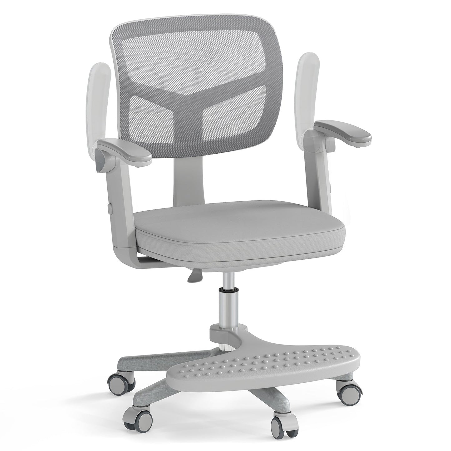Kids Desk Chair Children Study Chair with Adjustable Height Armrest and Footrest