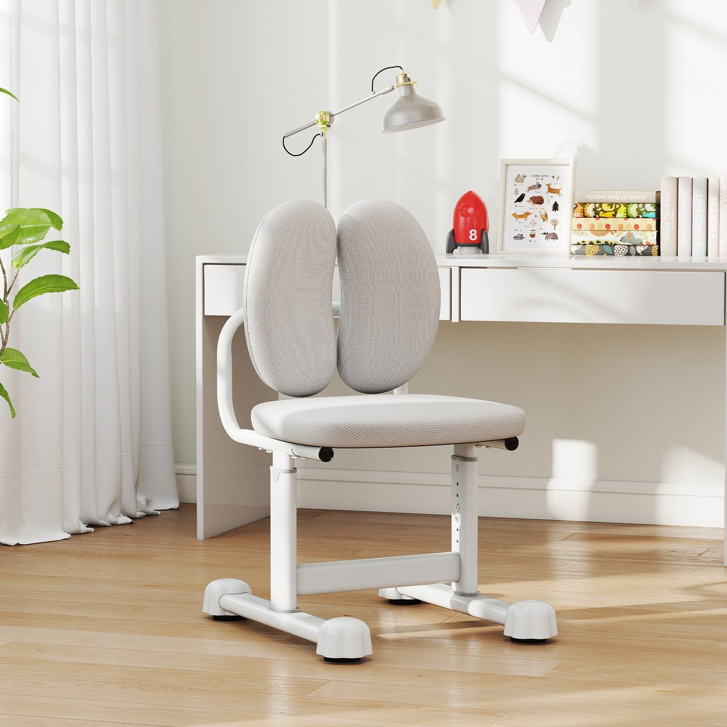 Kids Desk Chair Children Study Chair with Double Back Support and Adjustable Height