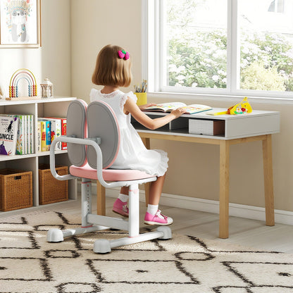 Kids Desk Chair Children Study Chair with Double Back Support and Adjustable Height