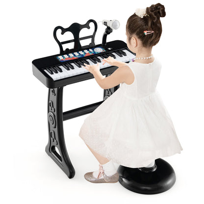 Kids Piano Keyboard 37-Key Kids Toy Keyboard Piano with Microphone for 3+ Kids
