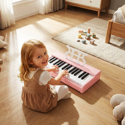 Kids Piano Keyboard 30 Keys Digital Piano with Music Stand for 3+ Years Old Beginners