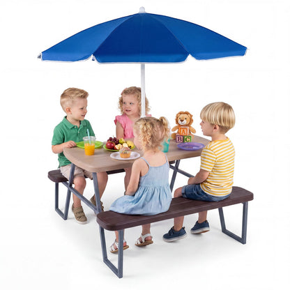 Kids Picnic Table with Benches Seats up to 4