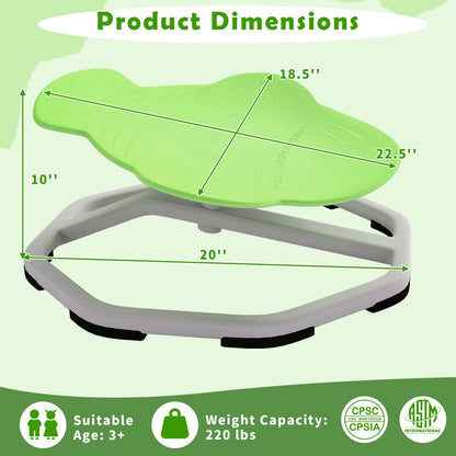 Kids Sensory Swivel Chair 360° Spinning Seat with Metal Base
