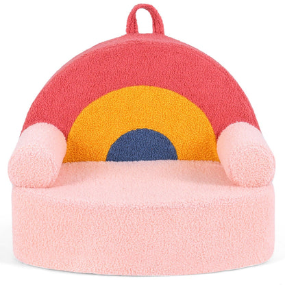 Kids Sofa Toddler Foam Couch with Soft Fleece Fabric Cover