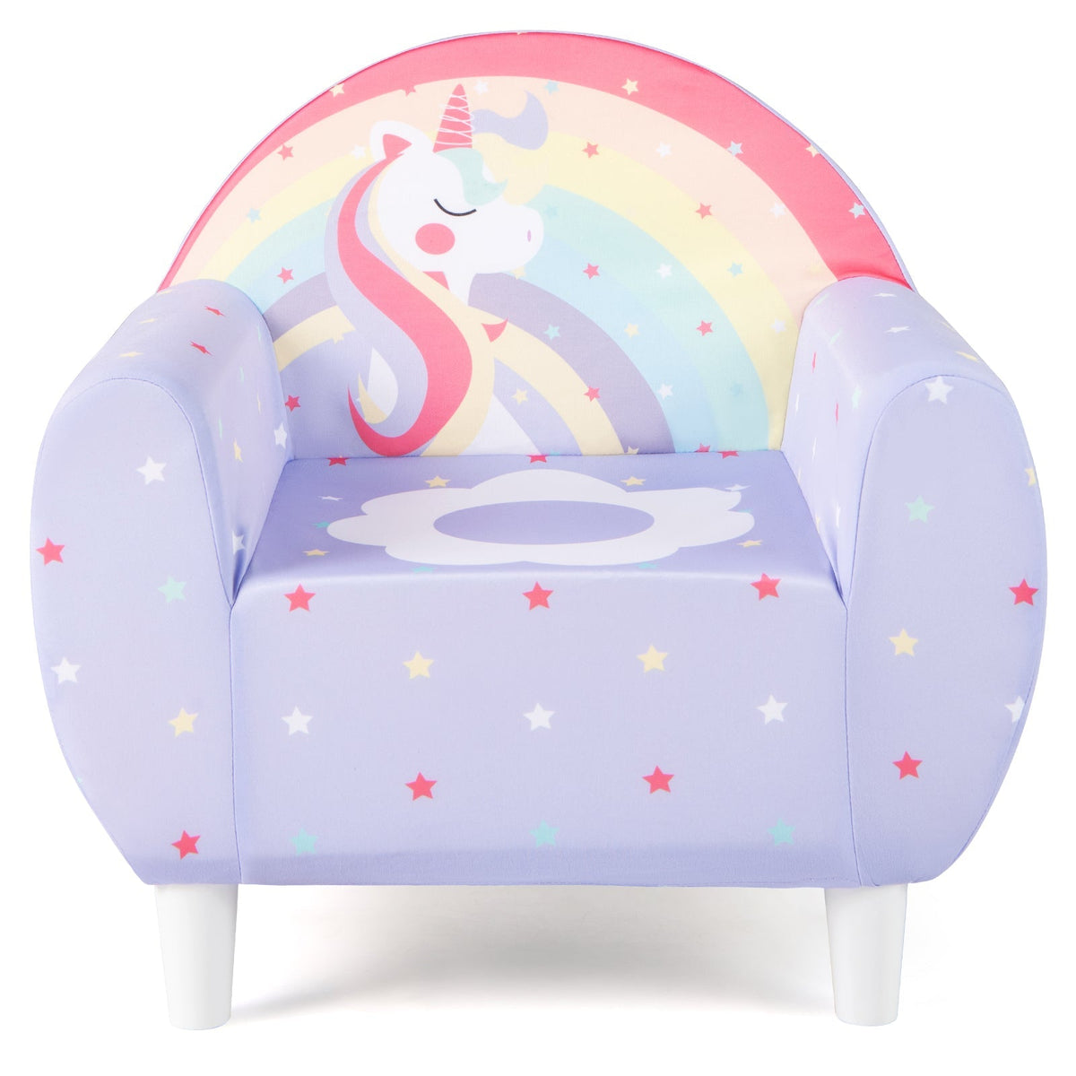 Kids Sofa with Breathable Spandex Fabric and High-density Sponge Filling for Boys and Girls