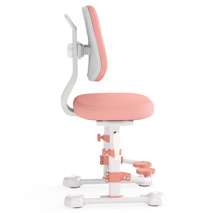 Kids Study Chair with Adjustable Double Backrest and Footrest